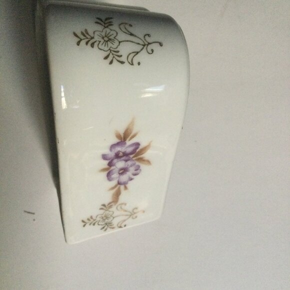 Shafford Japanese hand painted porcelain trinket box lid jar with 2 trinket dish - Picture 7 of 10